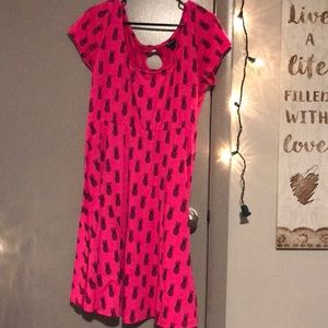 Pink with pineapple dress